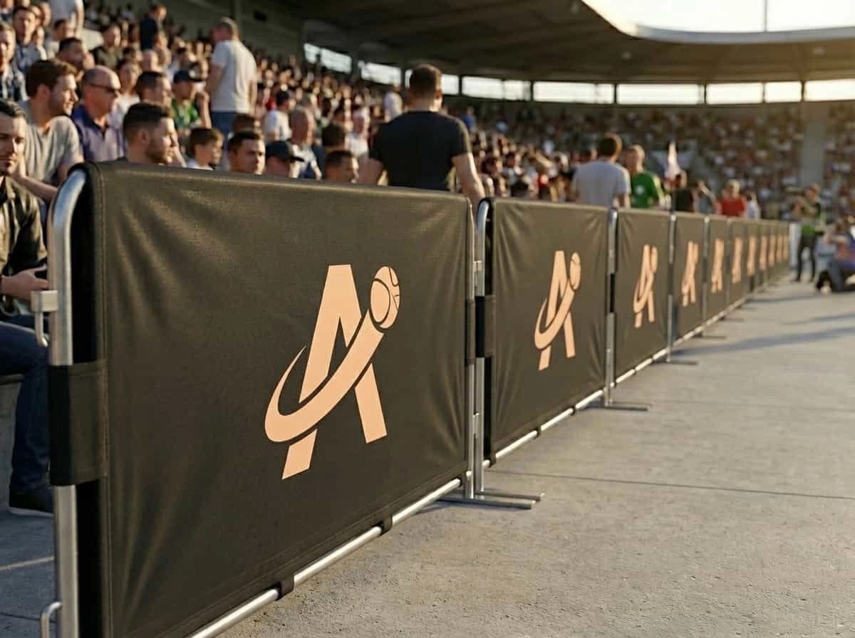 Cubrevallas y lonas publicitarias textiles para barandillas, cierres y recintos deportivos